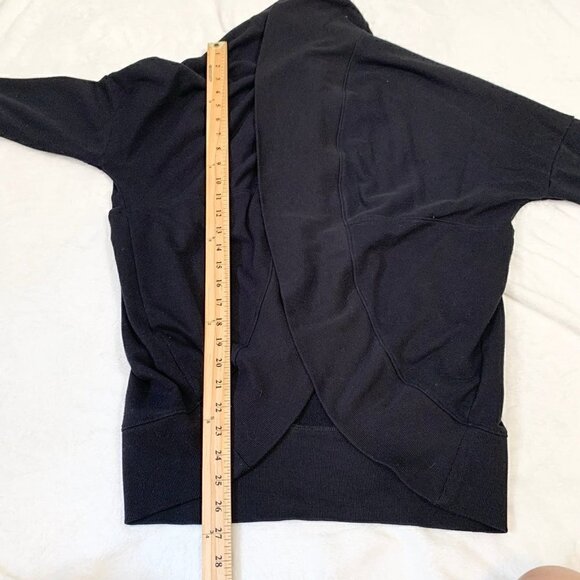 Old‎ Navy black long sleeve cocoon style open front cardigan sweater - Large - Picture 8 of 8